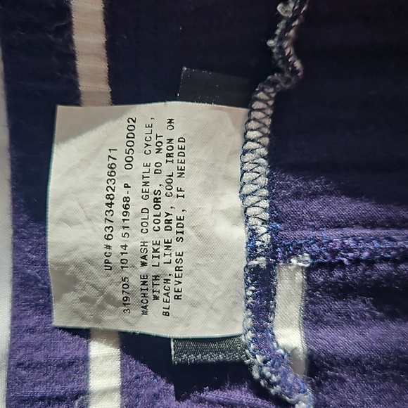 Navy And White Striped Maxi Skirt - Picture 5 of 6